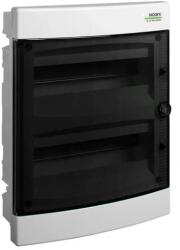 NOARK PNF-HW 24T Lakáselosztó süllyesztett, 24 modul, 2x12modul, füstszínű ajtóval, IP40, 351x282x99mm (106168) (106168)