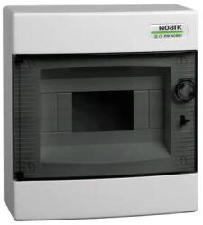 NOARK PNS 8T Lakáselosztó falon kívüli, 8modul, füstszínű ajtóval, 1sor, IP40, 236x215x102mm (101497) (101497)