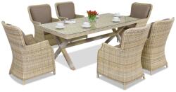 Garden Point London exkluzív technorattán kerti bútorok, bézs (GAP105)