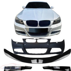 BMW E90, E91 M-es M-Packet LÁMPA MOSÓS , PDC-S LCI ELSŐ LÖKHÁRÍTÓ FÉNYES FEKETE KOPTATÓ , LIPPE SZETT 2008-2011