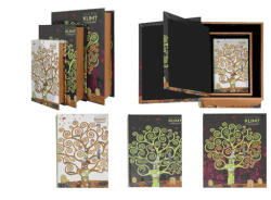 Hanipol Carmani Könyvdoboz 3 részes, 30x22x7/25x16x5, 5/20x12x3, 5cm, fa, Klimt: Életfa (195-9071)