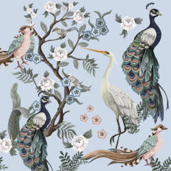 POL-MAK Állatos Peacocks&Heron szalvéta 20 db-os 33x33 cm (PKK045699)
