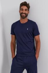 Ralph Lauren pamut póló sötétkék, sima - sötétkék M - answear - 16 990 Ft