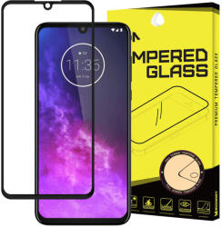3D Edzett üveg Motorola One Zoom fekete