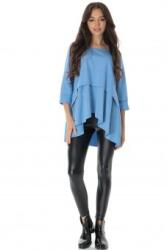 RohBoutique Bluza casual oversize, bleu ROH BR2753