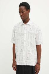 Desigual pamut ing MISISIPI férfi, galléros, fehér, relaxed, 24WMCW35 - fehér M
