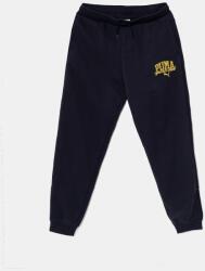 PUMA gyerek melegítőnadrág CLASS Sweatpants TR sötétkék, nyomott mintás, 685800 - sötétkék 176