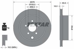 TEXTAR Disc frana TEXTAR 92278503 (92278503)