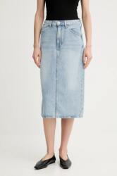 Levi's farmer szoknya HR BACK SLIT SKIRT midi, ceruza fazonú, 001VH - kék 30