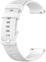 Ricardo curea de silicon 20mm (pentru Garmin Venu, Venu Sq, Venu 2 plus, etc. ), alb V2, eliberare rapidă