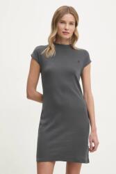 Calvin Klein pamut ruha szürke, mini, testhezálló, J20J224838 - szürke XS - answear - 27 990 Ft