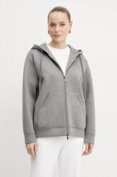 Max Mara felső szürke, női, melange, kapucnis, 2515911021600 - szürke L