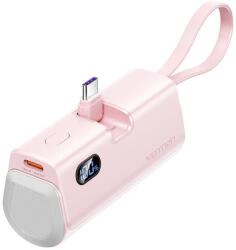 Vention Powerbank Vention LED kijelző 4800mAh 22.5W FHQP0 (rózsaszín)