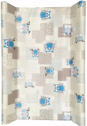 BabyBruin Merev pelenkázó lap 70x50 cm kék bagoly