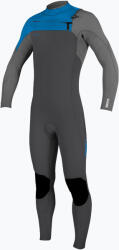 O'Neill Youth Hyperfreak 3/2+ Chest Zip Full grafit/füst/baliblue gyermek úszószivacs