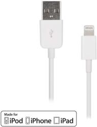 Artwizz Lightning to USB Cable - USB кабел за iPhone 5, iPhone 5S, iPhone SE, iPhone 5C, iPod Touch 5, iPod Nano 7, iPad 4 и iPad Mini, iPad mini 2, iPad mini 3 (бял)