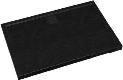 Schedpol Omega Black Stone cădiță de duș dreptunghiulară 100x80 cm negru 3.0450/C/ST (30450CST)