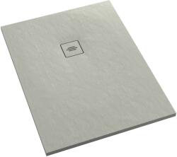 Schedline Protos Cement Stone cădiță de duș dreptunghiulară + capac mascare 120x80 cm ciment 3SP. P1P-80120/CT/ST-M1/CT/ST (3SPP1P80120CTSTM1CTST)
