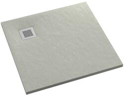 Schedpol Kalait Cement Stone cădiță de duș pătrată 90x90 cm ciment 3.3101/CT/ST-M2 (33101CTSTM2)