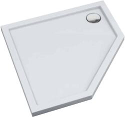 Schedpol Competia New cădiță de duș pentagonală 80x80 cm alb 181587 (32397)