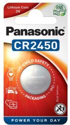 Panasonic gombelem (CR2450L, 3V, lítium) 1db/csomag CR-2450EL/1B (CR-2450EL/1B)
