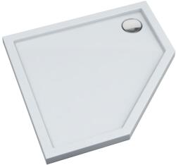 Schedpol Corrina New cădiță de duș pentagonală 90x90 cm alb 3.4398 (34398)