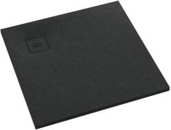 Schedline Protos Black Stone négyzet alakú zuhanytálca 80x80 cm fekete 3SP. P1K-8080/C/ST-M1/C/ST
