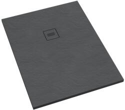 Schedline Protos Grey Stone téglalap zuhanytálca + előlap 100x80 cm szürke 3SP. P1P-80100/S/ST-M1/S/ST