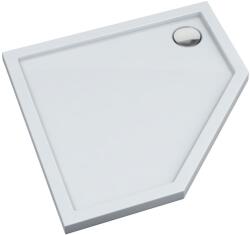 Schedpol Corrina New cădiță de duș pentagonală 80x80 cm alb 912072 (34397)