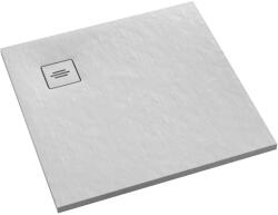 Schedline Protos White Stone cădiță de duș pătrată x90 cm alb 3SP. P1K-9090/B/ST-M1/B/ST (3SPP1K9090BSTM1BST)
