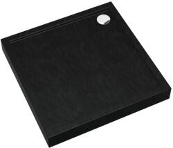 Schedline Cameron Black Stone négyzet alakú zuhanytálca 80x80 cm fekete 3ST. C1K-8080/C/ST