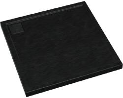 Schedpol Omega Black Stone négyzet alakú zuhanytálca 80x80 cm fekete 3.0458/C/ST (30458CST)