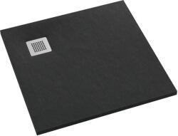 Schedpol Kalait Black Stone cădiță de duș pătrată 100x100 cm negru 3.3102/C/ST-M2 (33102CSTM2)