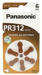 Panasonic gombelem PR312L/6LB, cink-levegő, 6db/csomag PR312-6LB (PR312-6LB)