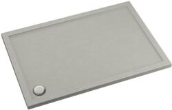 Schedpol Caspar New Cement Stone téglalap alakú zuhanytálca szifonnal 120x80 cm cement 3.2338/CT/ST (32338CTST)