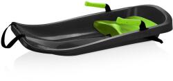 POWER SHOT Designer szánkó integrált fékekkel és integrált hevederekkel - Gyermek szánkó fekete|zöld
