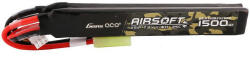 Gens ace 25C 1500mAh 2S1P 7.4V Nunchuck 2X Airsoft Gun Lipo akkumulátor mini Tamiya Plug csatlakozóval (GEA15002S25T2)