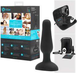 b-Vibe Novice - kezdő anál vibrátor (fekete)