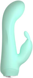  Cuties Mini 4 - akkus, vízálló, nyuszis vibrátor (zöld)
