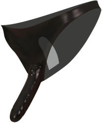 Late X - alsó külső és belső dildóval - fekete (S-L) - erotikasziget