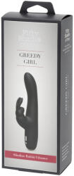 Fifty Shades of Grey Greedy Girl - akkus vibrátor (fekete) - erotikasziget
