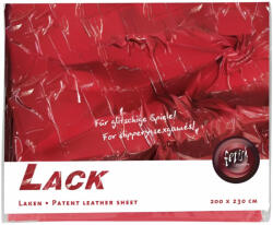 Lakk lepedő - 200x230cm (piros)