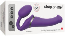 Strap On Me M - felcsatolható vibrátor pánt nélkül (lila)