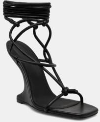 Rick Owens Lilies bőr szandál CANTILEVER 11 PENTA fekete, LI02D5806LLP - fekete Női 36