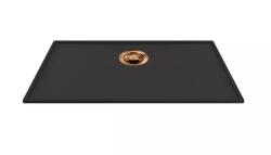 Elleci - Mosogatótálca Essenza 70 68, 2x38, 2 Keratek 1 m. K86 Black bronz tartozékkal (LKES7086BRZ)