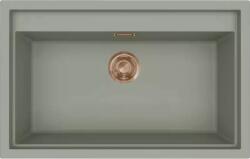Elleci ELLECI- Mosogatótálca Sintesi 130 Keratek K82 Sage Green bronz tartozékokkal (LKS13082BRZ) - ellecimarkabolt