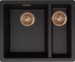 Elleci ELLECI- Mosogatótálca Zen 150 Keratek K86 Black bronz tartozékokkal (LKZ15086BRZ)