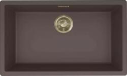 Elleci - Mosogatótálca Zen 130 Keratek K87 Cocoa arany tartozékokkal (LKZ13087GLD)