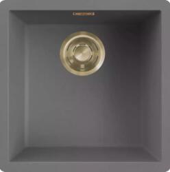 Elleci - Mosogatótálca Zen-F 102 Keratek K99 Dark Grey arany tartozékokkal (LKZ10299F01GLD)