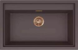 Elleci - Mosogatótálca Sintesi 130 Keratek K87 Cocoa bronz tartozékokkal (LKS13087BRZ)